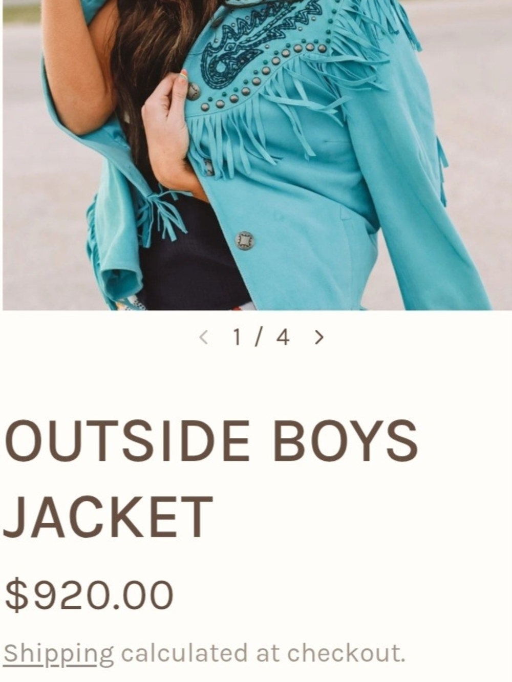 2X Unworn Double D Ranchwear 'Outside Boys' Turquoise Jacket - Picture 6 of 6